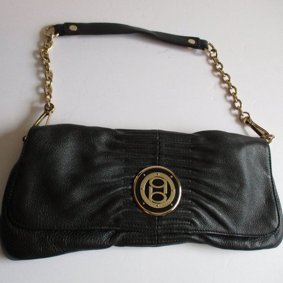 Bebe Black and Gold Purse - Picture 1 of 5